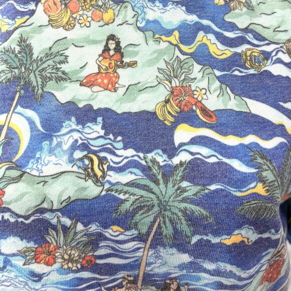 Le Superbe Hula House Party Top, Hawaii, Feather Trim, Sample, Women’s Size S - Picture 6 of 8